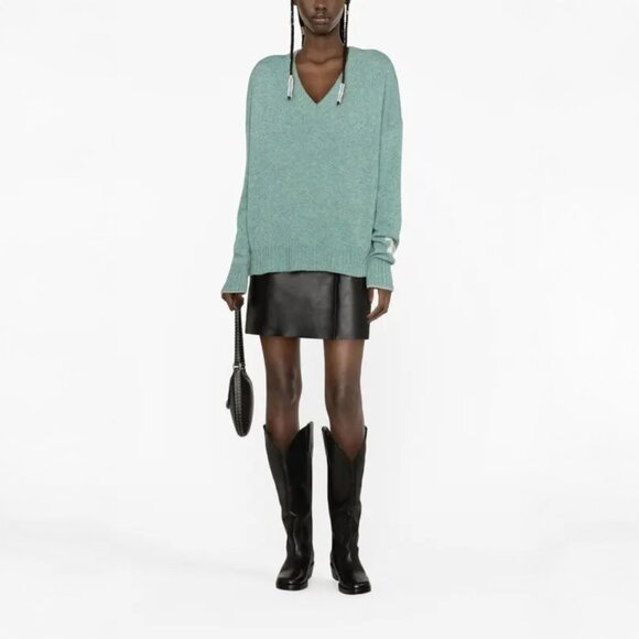 Zadig & Voltaire Zadig & Voltaire Rosy Sweater in Moss Green - sz Medium - Picture 1 of 12